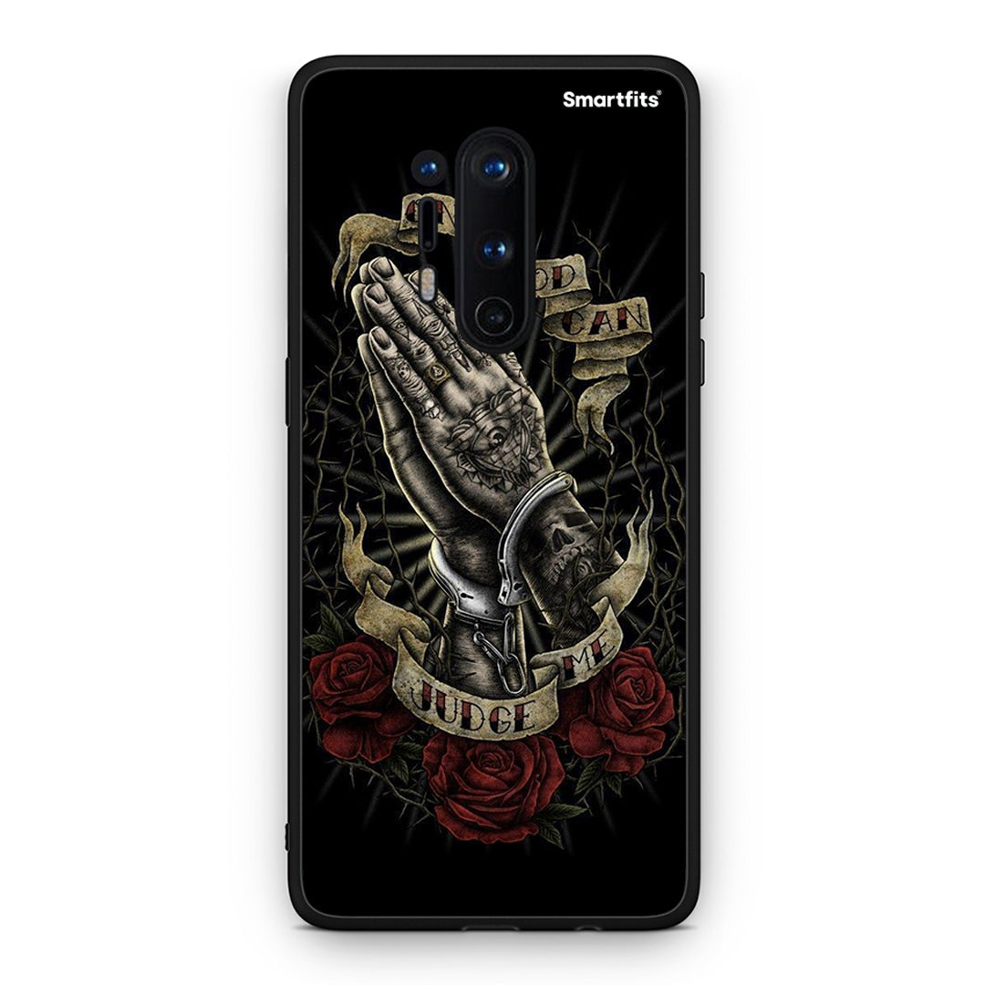 OnePlus 8 Pro Judge By God θήκη από τη Smartfits με σχέδιο στο πίσω μέρος και μαύρο περίβλημα | Smartphone case with colorful back and black bezels by Smartfits
