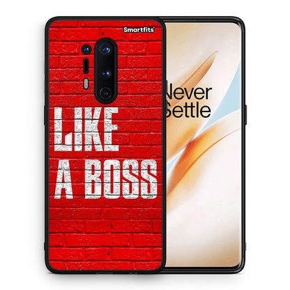 Θήκη OnePlus 8 Pro Like A Boss από τη Smartfits με σχέδιο στο πίσω μέρος και μαύρο περίβλημα | OnePlus 8 Pro Like A Boss case with colorful back and black bezels
