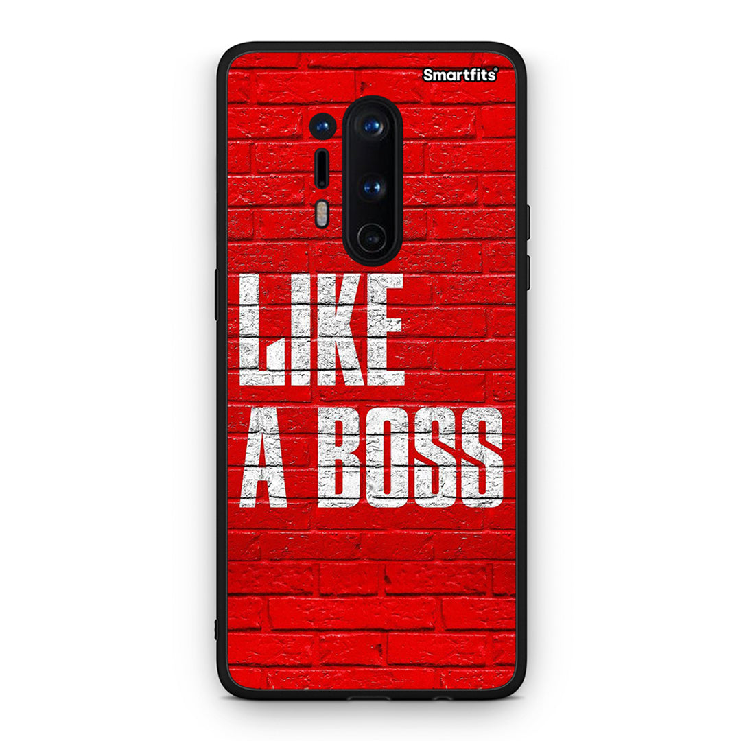 OnePlus 8 Pro Like A Boss θήκη από τη Smartfits με σχέδιο στο πίσω μέρος και μαύρο περίβλημα | Smartphone case with colorful back and black bezels by Smartfits