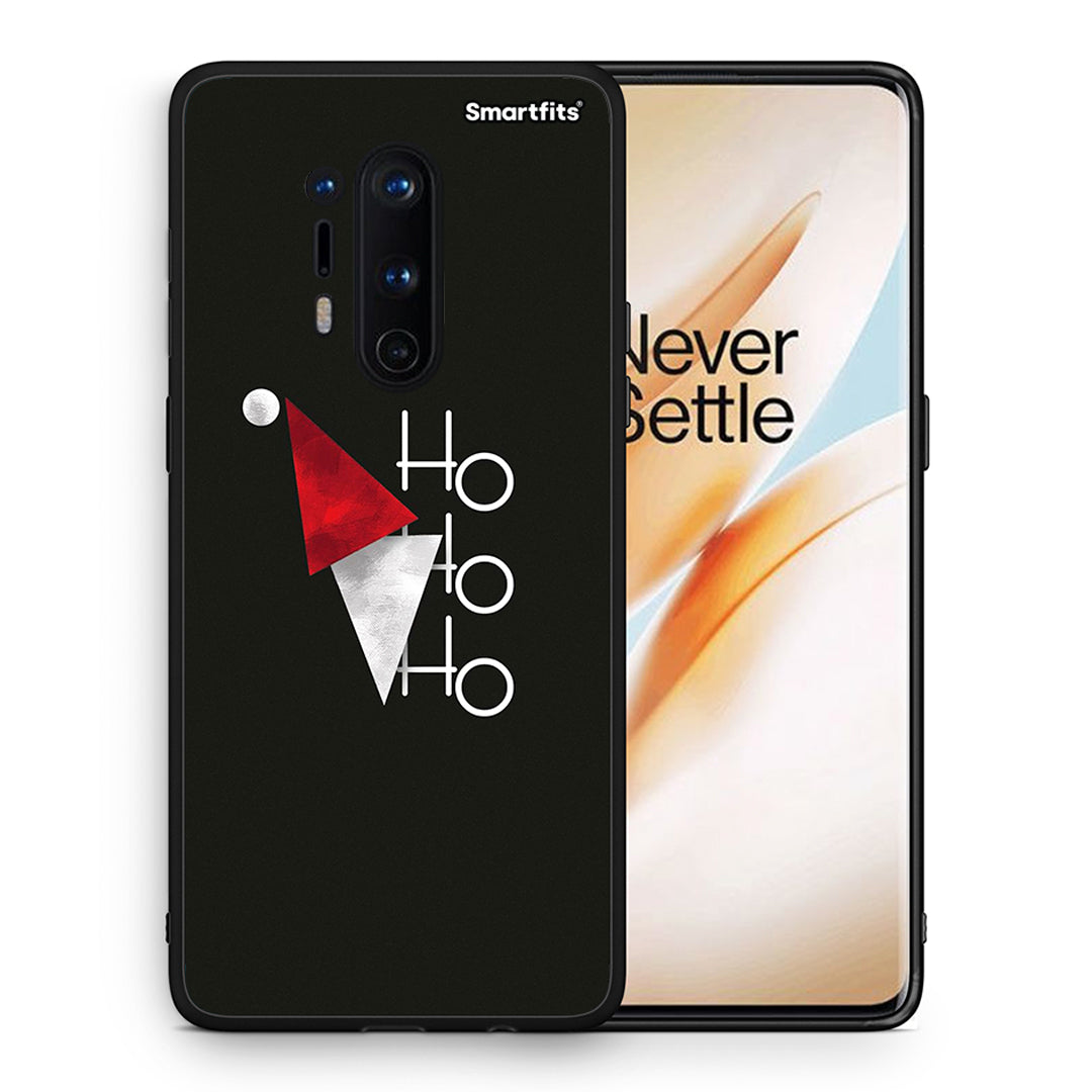 Θήκη OnePlus 8 Pro Minimal Christmas από τη Smartfits με σχέδιο στο πίσω μέρος και μαύρο περίβλημα | OnePlus 8 Pro Minimal Christmas case with colorful back and black bezels