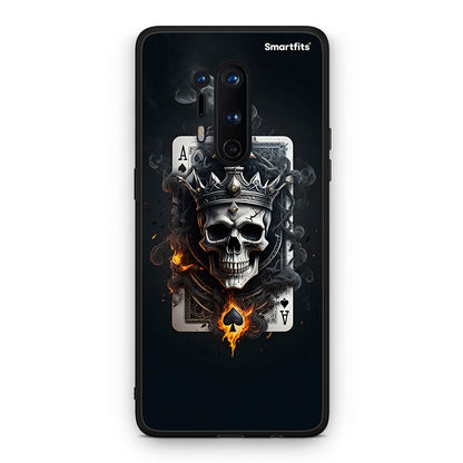 OnePlus 8 Pro Skull King Ace θήκη από τη Smartfits με σχέδιο στο πίσω μέρος και μαύρο περίβλημα | Smartphone case with colorful back and black bezels by Smartfits