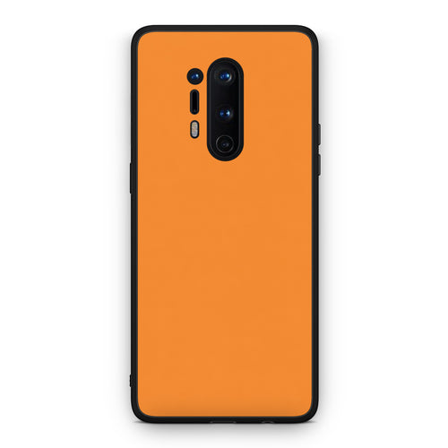 Θήκη OnePlus 8 Pro Tangerine Orange από τη Smartfits με σχέδιο στο πίσω μέρος και μαύρο περίβλημα | OnePlus 8 Pro Tangerine Orange case with colorful back and black bezels