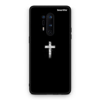 Thumbnail for OnePlus 8 Pro White Cross θήκη από τη Smartfits με σχέδιο στο πίσω μέρος και μαύρο περίβλημα | Smartphone case with colorful back and black bezels by Smartfits