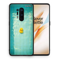 Thumbnail for Θήκη OnePlus 8 Pro Yellow Duck από τη Smartfits με σχέδιο στο πίσω μέρος και μαύρο περίβλημα | OnePlus 8 Pro Yellow Duck case with colorful back and black bezels