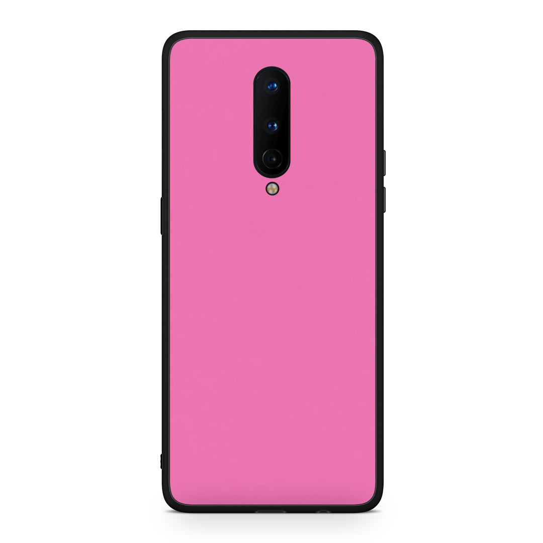 Θήκη OnePlus 8 Rose Pink από τη Smartfits με σχέδιο στο πίσω μέρος και μαύρο περίβλημα | OnePlus 8 Rose Pink case with colorful back and black bezels