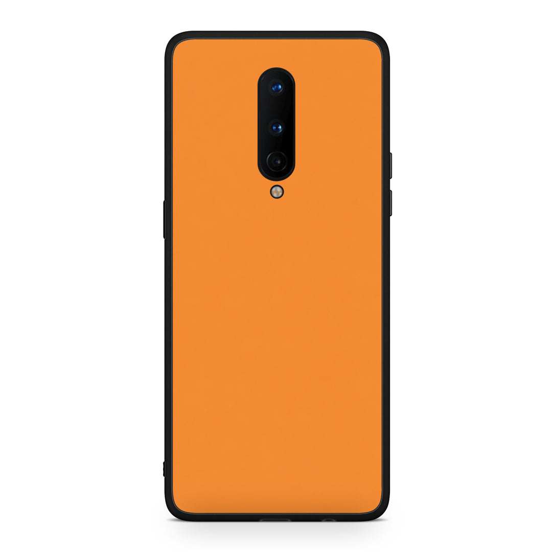 Θήκη OnePlus 8 Tangerine Orange από τη Smartfits με σχέδιο στο πίσω μέρος και μαύρο περίβλημα | OnePlus 8 Tangerine Orange case with colorful back and black bezels