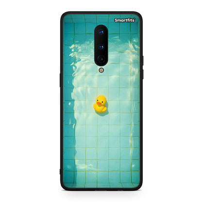 OnePlus 8 Yellow Duck θήκη από τη Smartfits με σχέδιο στο πίσω μέρος και μαύρο περίβλημα | Smartphone case with colorful back and black bezels by Smartfits