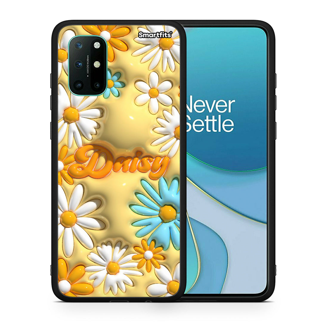 Θήκη OnePlus 8T Bubble Daisies από τη Smartfits με σχέδιο στο πίσω μέρος και μαύρο περίβλημα | OnePlus 8T Bubble Daisies case with colorful back and black bezels