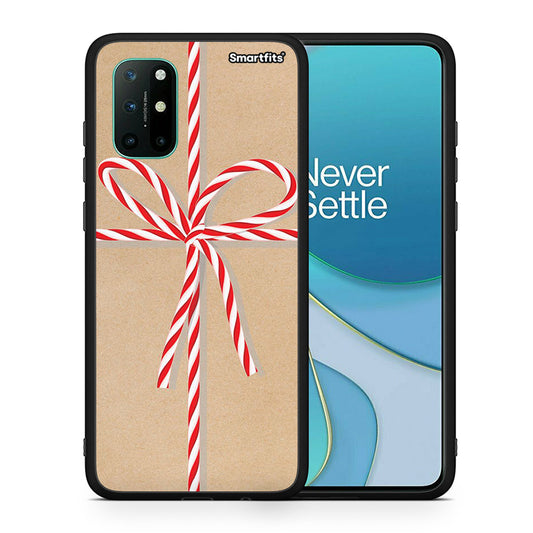 Θήκη OnePlus 8T Christmas Gift από τη Smartfits με σχέδιο στο πίσω μέρος και μαύρο περίβλημα | OnePlus 8T Christmas Gift case with colorful back and black bezels