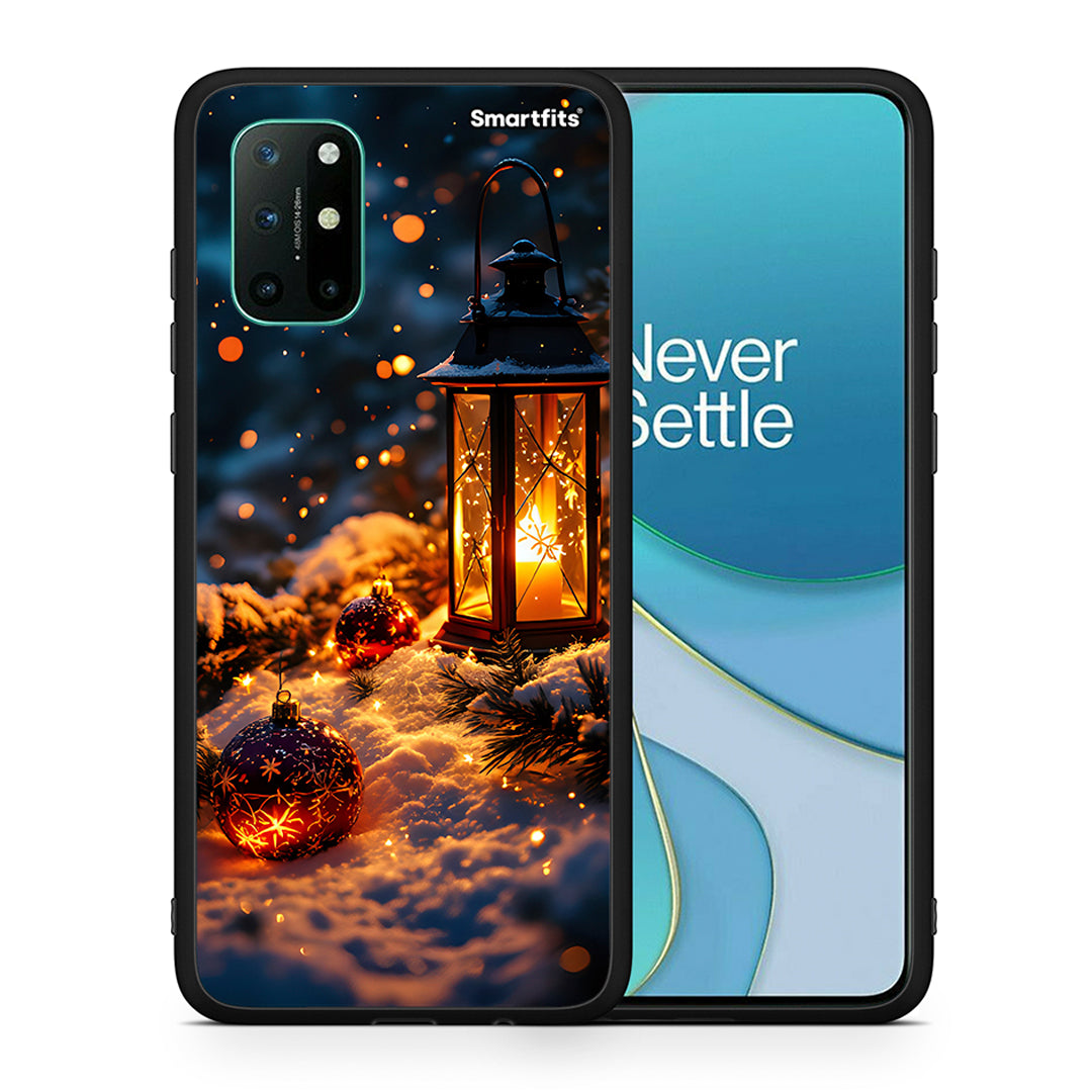 Θήκη OnePlus 8T Christmas Ornaments από τη Smartfits με σχέδιο στο πίσω μέρος και μαύρο περίβλημα | OnePlus 8T Christmas Ornaments case with colorful back and black bezels