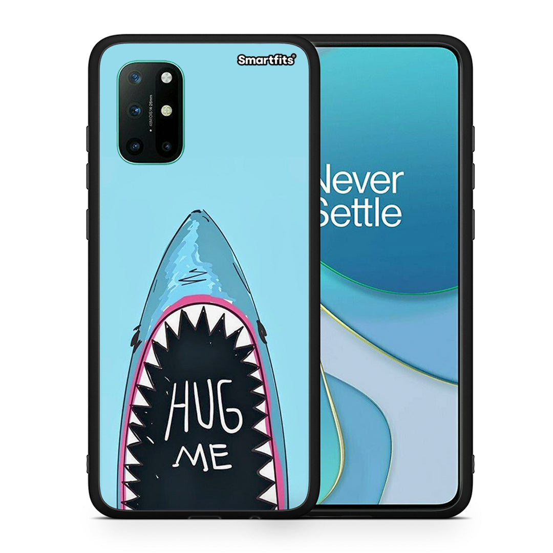 Θήκη OnePlus 8T Hug Me από τη Smartfits με σχέδιο στο πίσω μέρος και μαύρο περίβλημα | OnePlus 8T Hug Me case with colorful back and black bezels