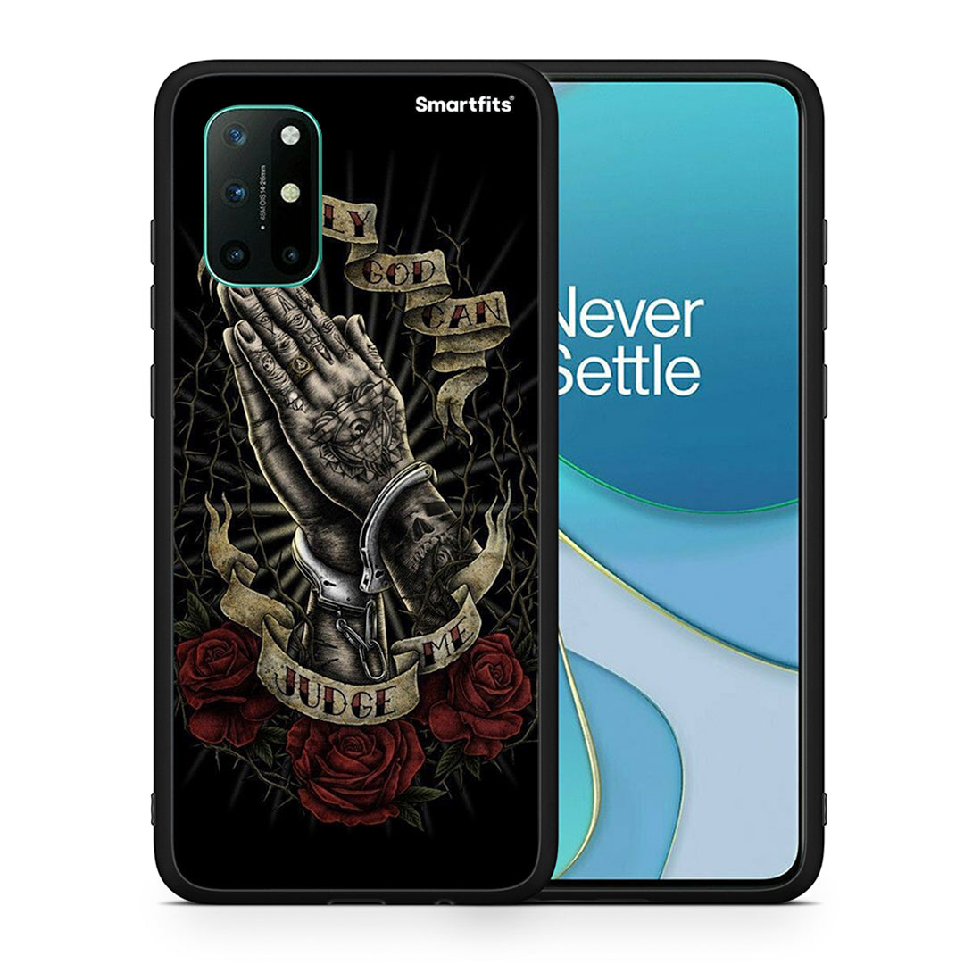 Θήκη OnePlus 8T Judge By God από τη Smartfits με σχέδιο στο πίσω μέρος και μαύρο περίβλημα | OnePlus 8T Judge By God case with colorful back and black bezels