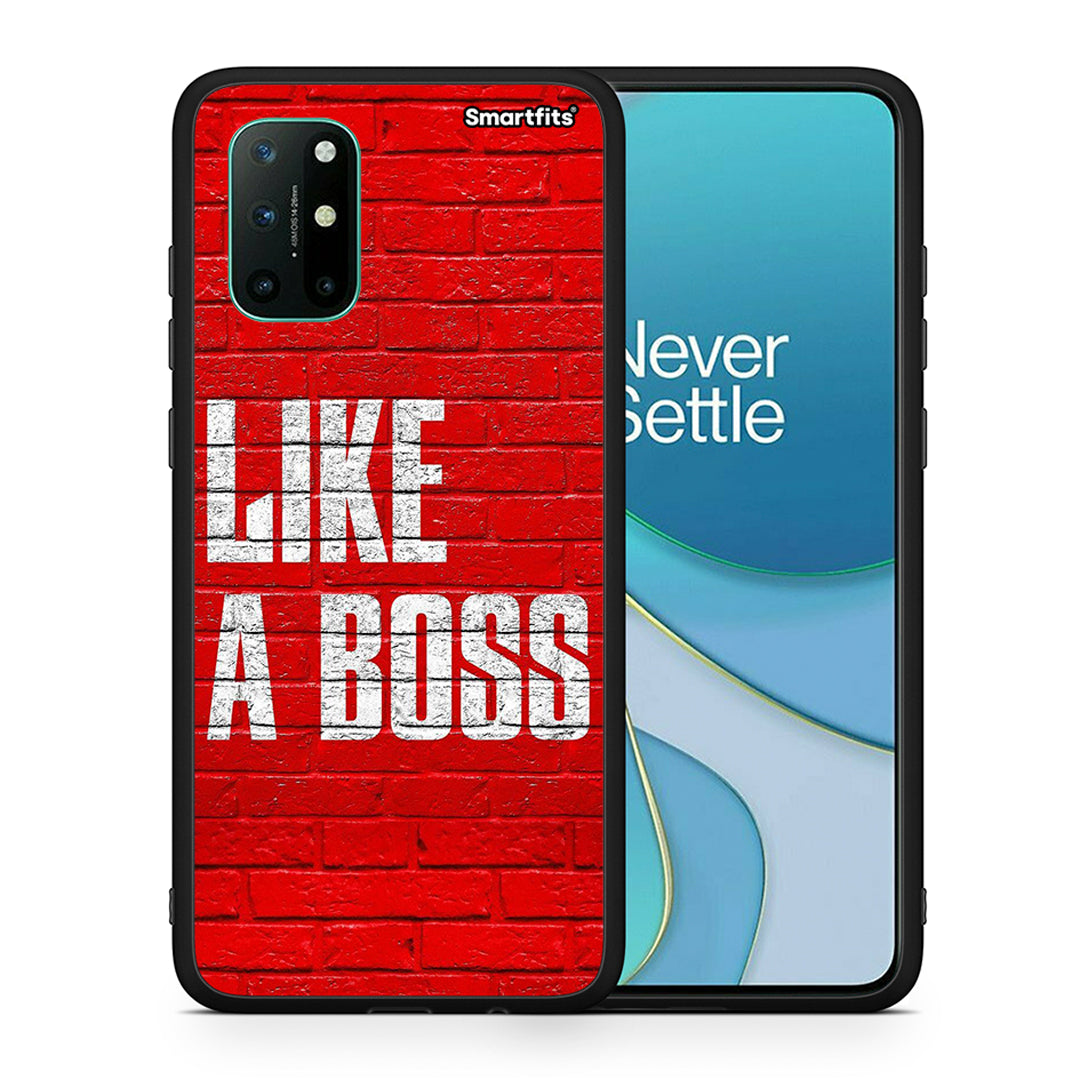 Θήκη OnePlus 8T Like A Boss από τη Smartfits με σχέδιο στο πίσω μέρος και μαύρο περίβλημα | OnePlus 8T Like A Boss case with colorful back and black bezels