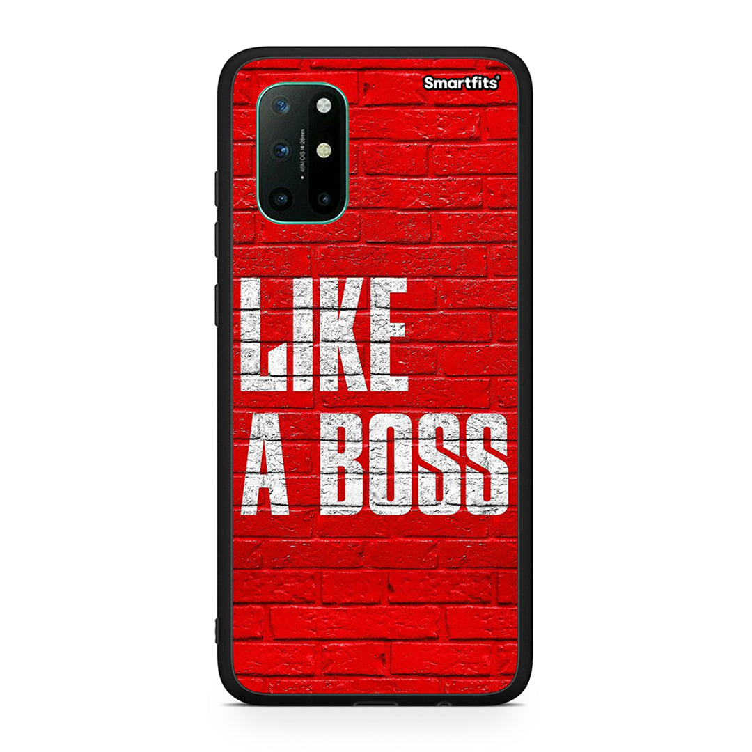 OnePlus 8T Like A Boss θήκη από τη Smartfits με σχέδιο στο πίσω μέρος και μαύρο περίβλημα | Smartphone case with colorful back and black bezels by Smartfits