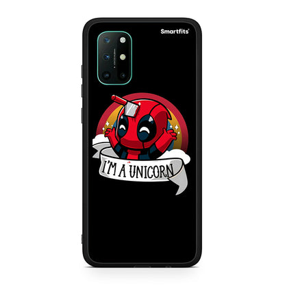 OnePlus 8T Unicorn Deadpool θήκη από τη Smartfits με σχέδιο στο πίσω μέρος και μαύρο περίβλημα | Smartphone case with colorful back and black bezels by Smartfits