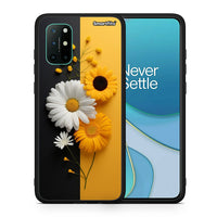 Thumbnail for Θήκη OnePlus 8T Yellow Daisies από τη Smartfits με σχέδιο στο πίσω μέρος και μαύρο περίβλημα | OnePlus 8T Yellow Daisies case with colorful back and black bezels