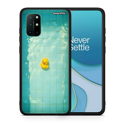 Θήκη OnePlus 8T Yellow Duck από τη Smartfits με σχέδιο στο πίσω μέρος και μαύρο περίβλημα | OnePlus 8T Yellow Duck case with colorful back and black bezels