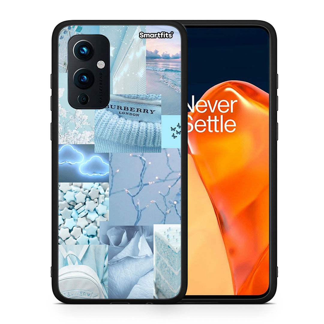 Θήκη OnePlus 9 Ciel Aesthetic Collage από τη Smartfits με σχέδιο στο πίσω μέρος και μαύρο περίβλημα | OnePlus 9 Ciel Aesthetic Collage case with colorful back and black bezels