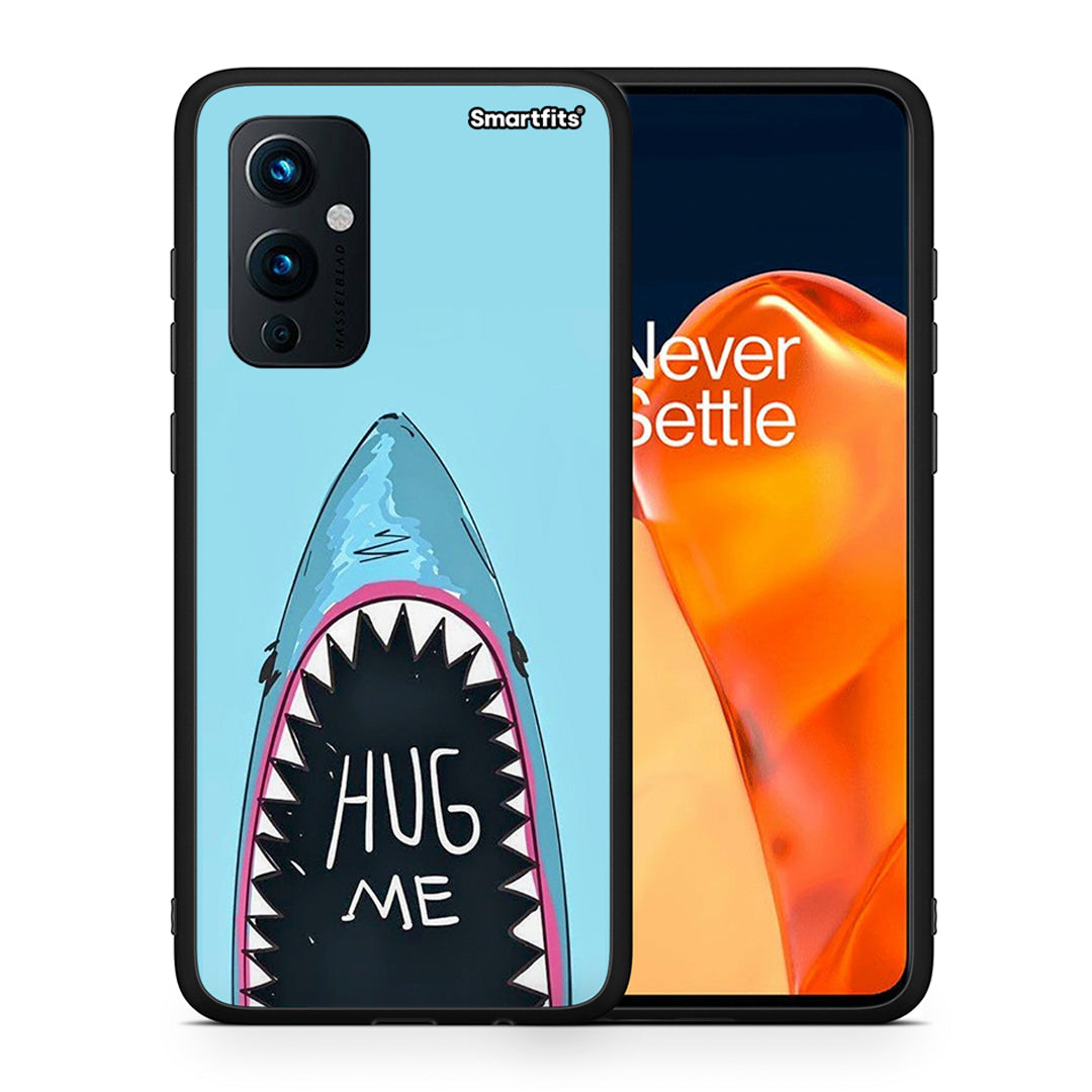 Θήκη OnePlus 9 Hug Me από τη Smartfits με σχέδιο στο πίσω μέρος και μαύρο περίβλημα | OnePlus 9 Hug Me case with colorful back and black bezels