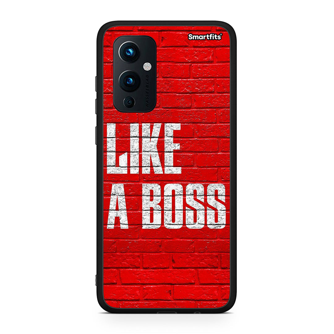 OnePlus 9 Like A Boss θήκη από τη Smartfits με σχέδιο στο πίσω μέρος και μαύρο περίβλημα | Smartphone case with colorful back and black bezels by Smartfits
