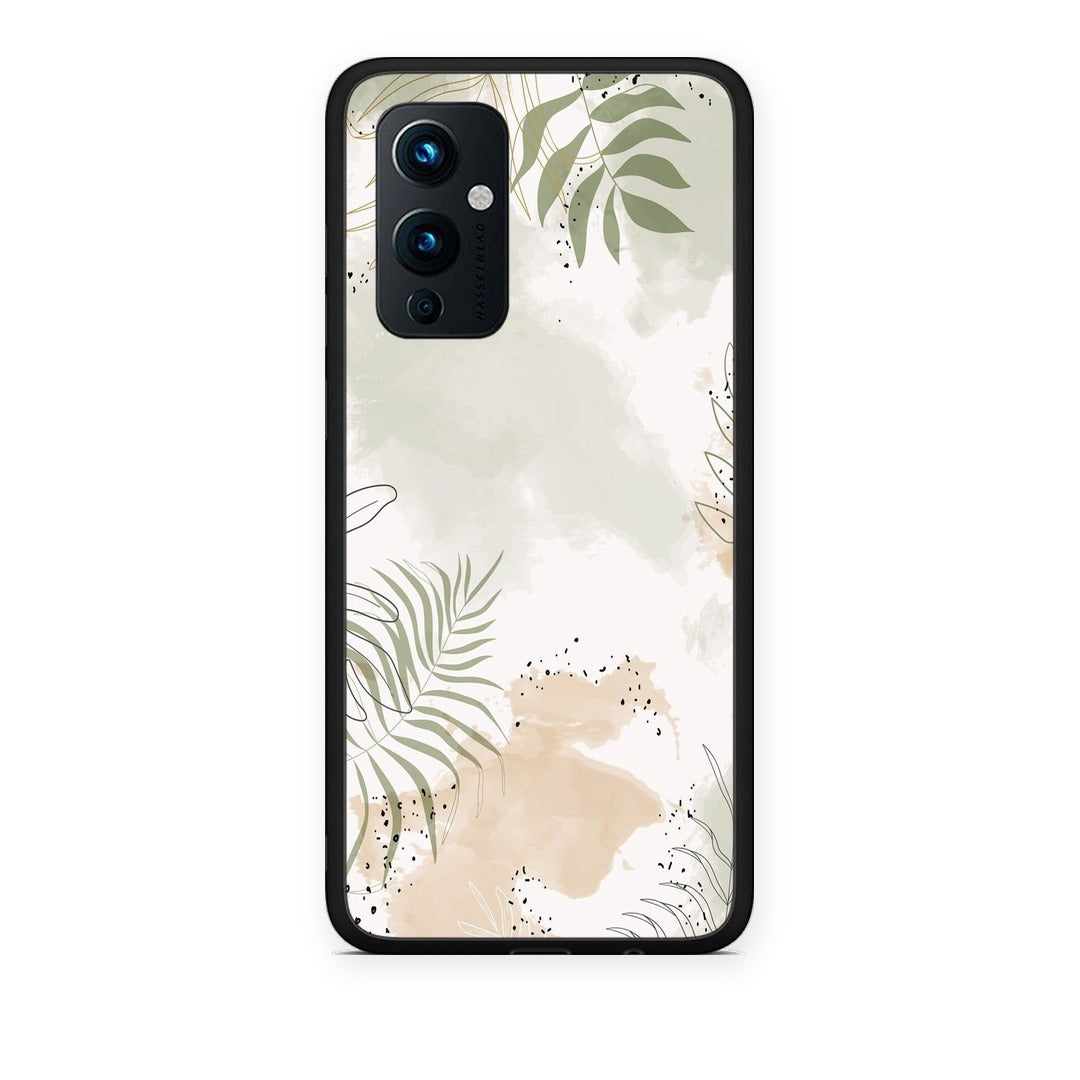 Θήκη OnePlus 9 Nude Plants από τη Smartfits με σχέδιο στο πίσω μέρος και μαύρο περίβλημα | OnePlus 9 Nude Plants case with colorful back and black bezels