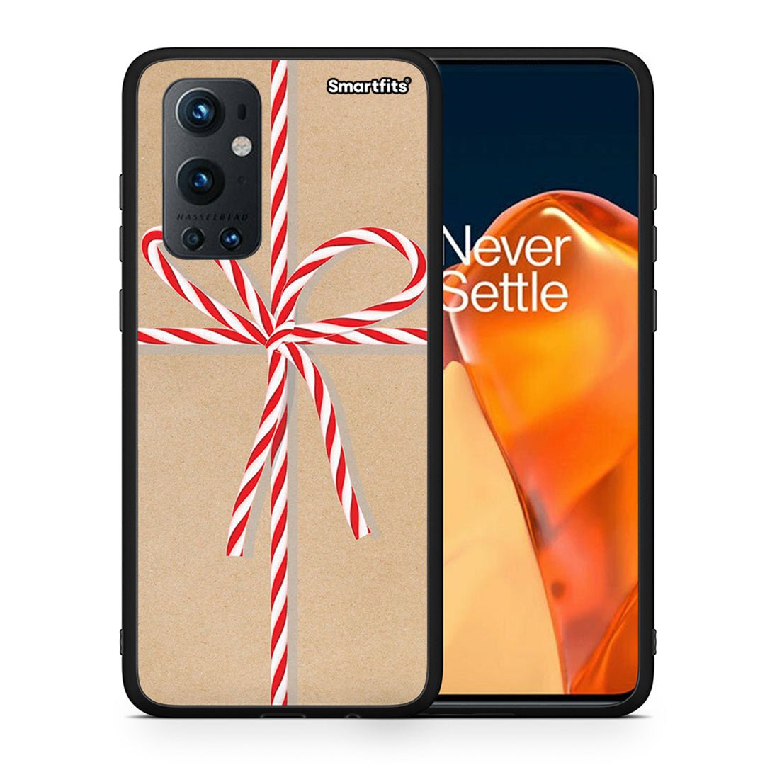 Θήκη OnePlus 9 Pro Christmas Gift από τη Smartfits με σχέδιο στο πίσω μέρος και μαύρο περίβλημα | OnePlus 9 Pro Christmas Gift case with colorful back and black bezels