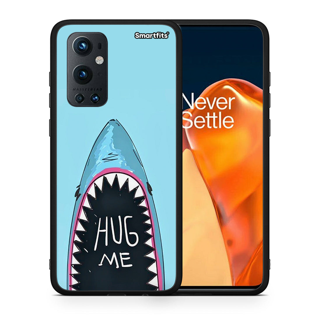 Θήκη OnePlus 9 Pro Hug Me από τη Smartfits με σχέδιο στο πίσω μέρος και μαύρο περίβλημα | OnePlus 9 Pro Hug Me case with colorful back and black bezels