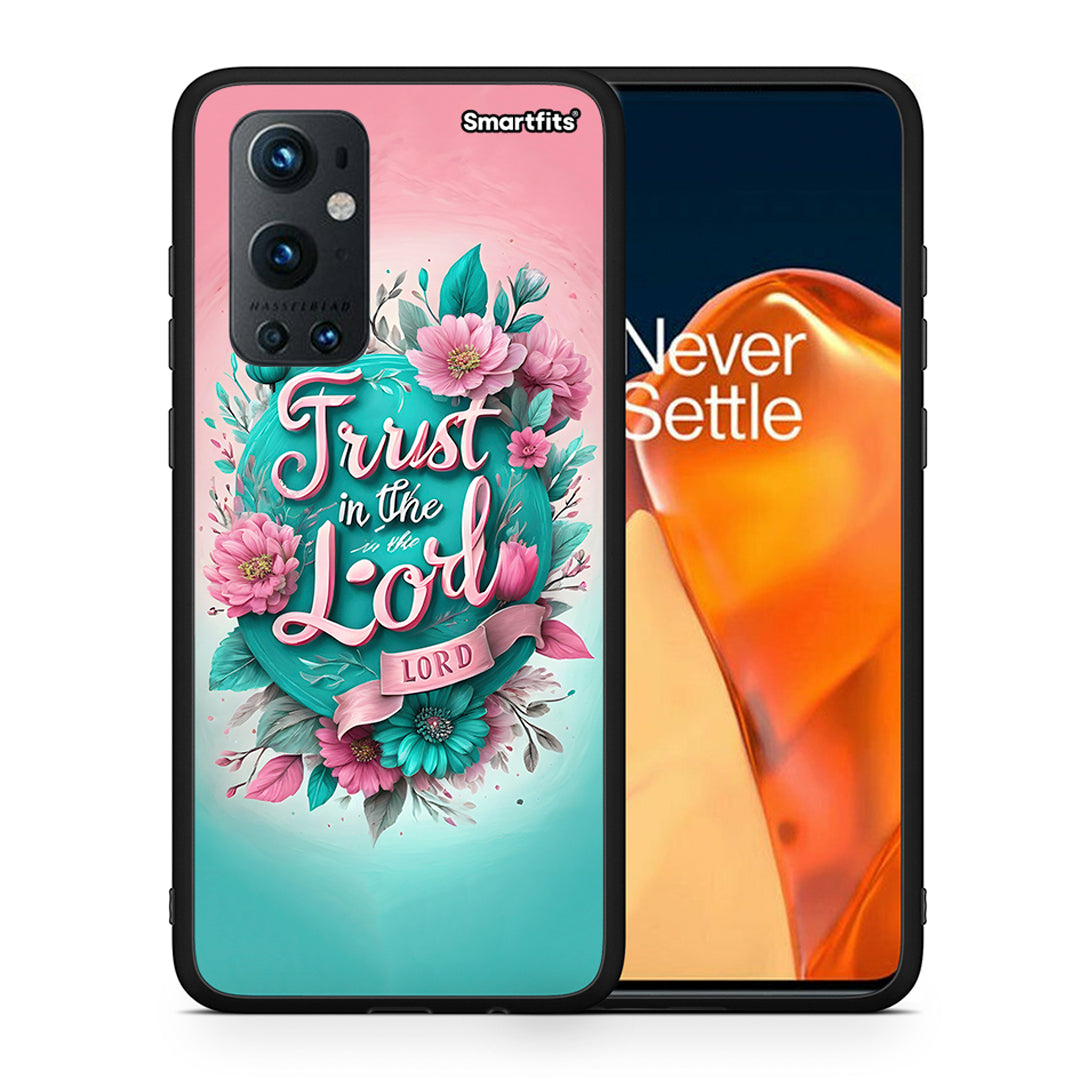 Θήκη OnePlus 9 Pro Lord Trust από τη Smartfits με σχέδιο στο πίσω μέρος και μαύρο περίβλημα | OnePlus 9 Pro Lord Trust case with colorful back and black bezels