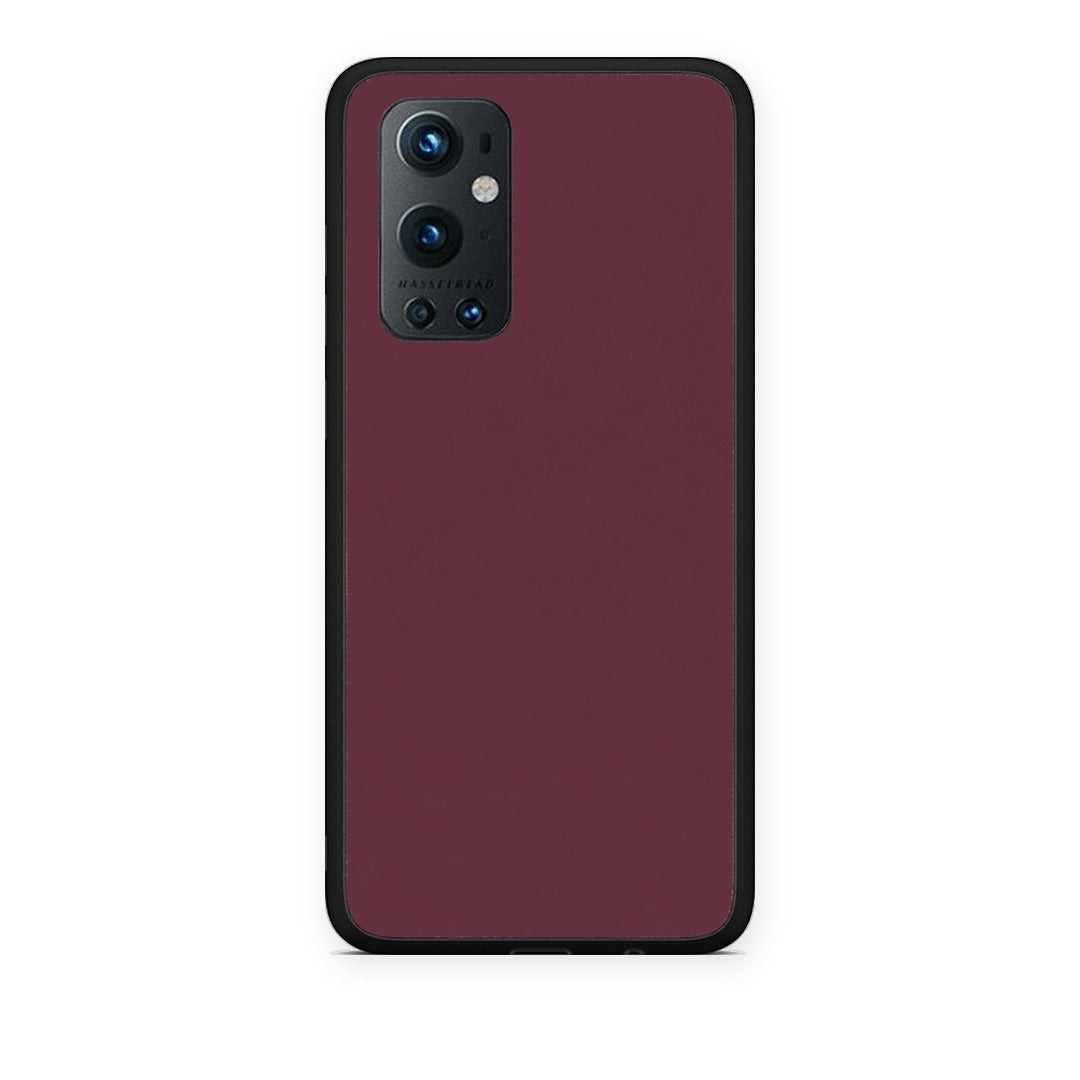 Θήκη OnePlus 9 Pro Muted Burgundy από τη Smartfits με σχέδιο στο πίσω μέρος και μαύρο περίβλημα | OnePlus 9 Pro Muted Burgundy case with colorful back and black bezels