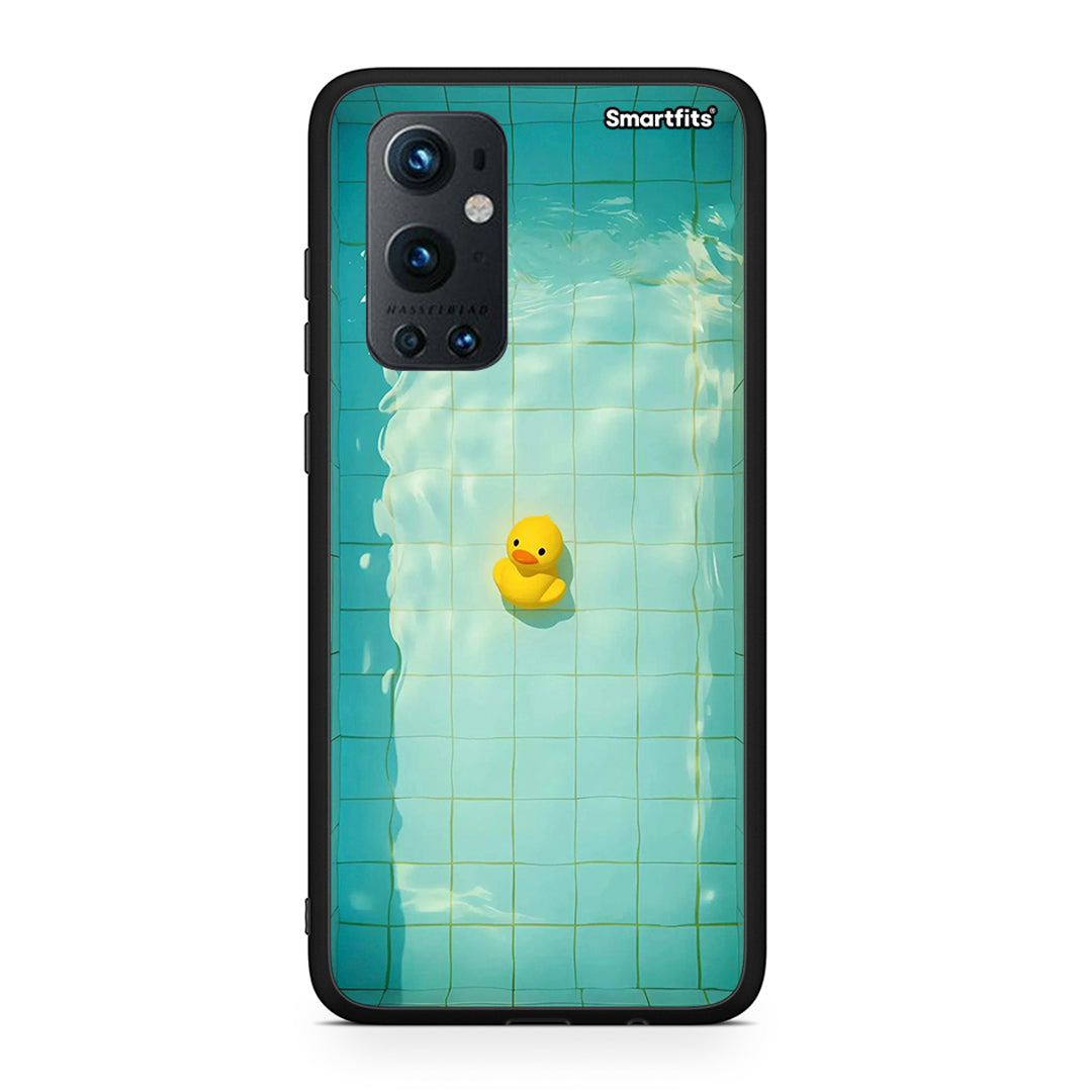 OnePlus 9 Pro Yellow Duck θήκη από τη Smartfits με σχέδιο στο πίσω μέρος και μαύρο περίβλημα | Smartphone case with colorful back and black bezels by Smartfits