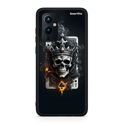 OnePlus 9 Skull King Ace θήκη από τη Smartfits με σχέδιο στο πίσω μέρος και μαύρο περίβλημα | Smartphone case with colorful back and black bezels by Smartfits