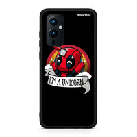 Thumbnail for OnePlus 9 Unicorn Deadpool θήκη από τη Smartfits με σχέδιο στο πίσω μέρος και μαύρο περίβλημα | Smartphone case with colorful back and black bezels by Smartfits