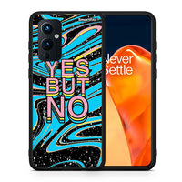 Thumbnail for Θήκη OnePlus 9 Yes But No από τη Smartfits με σχέδιο στο πίσω μέρος και μαύρο περίβλημα | OnePlus 9 Yes But No case with colorful back and black bezels