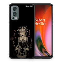 Thumbnail for Θήκη OnePlus Nord 2 5G Anime Girl από τη Smartfits με σχέδιο στο πίσω μέρος και μαύρο περίβλημα | OnePlus Nord 2 5G Anime Girl case with colorful back and black bezels