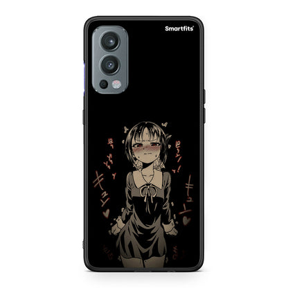 OnePlus Nord 2 5G Anime Girl θήκη από τη Smartfits με σχέδιο στο πίσω μέρος και μαύρο περίβλημα | Smartphone case with colorful back and black bezels by Smartfits