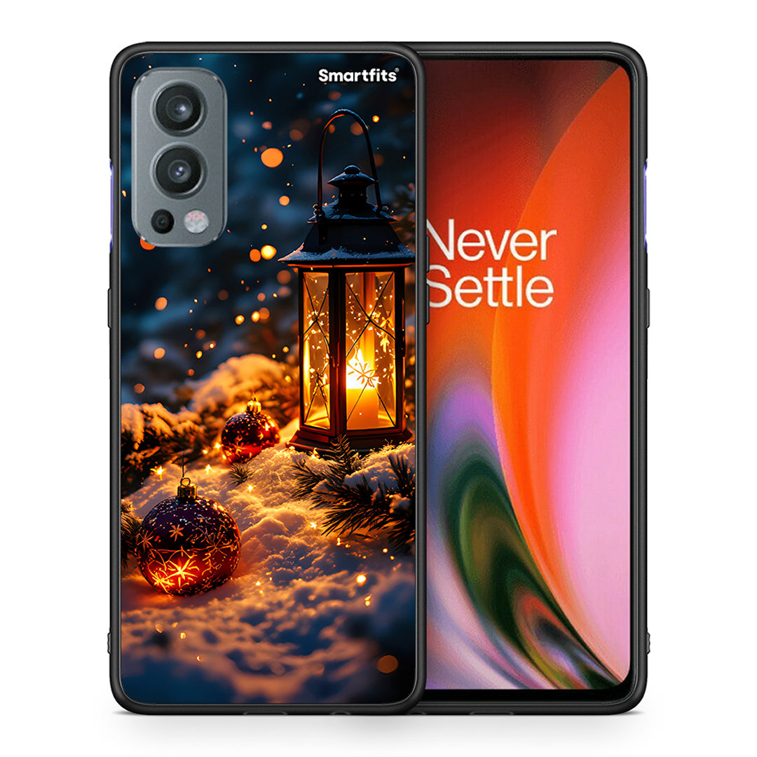 Θήκη OnePlus Nord 2 5G Christmas Ornaments από τη Smartfits με σχέδιο στο πίσω μέρος και μαύρο περίβλημα | OnePlus Nord 2 5G Christmas Ornaments case with colorful back and black bezels