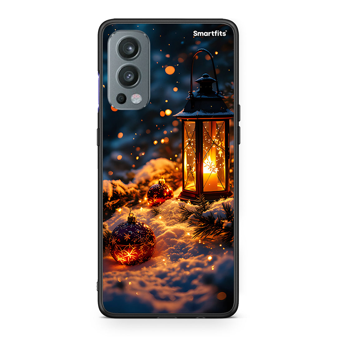 OnePlus Nord 2 5G Christmas Ornaments θήκη από τη Smartfits με σχέδιο στο πίσω μέρος και μαύρο περίβλημα | Smartphone case with colorful back and black bezels by Smartfits