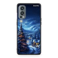 Thumbnail for OnePlus Nord 2 5G Christmas Scenery θήκη από τη Smartfits με σχέδιο στο πίσω μέρος και μαύρο περίβλημα | Smartphone case with colorful back and black bezels by Smartfits