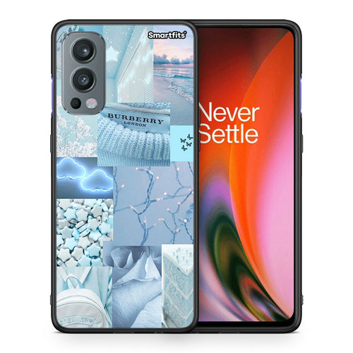 Θήκη OnePlus Nord 2 5G Ciel Aesthetic Collage από τη Smartfits με σχέδιο στο πίσω μέρος και μαύρο περίβλημα | OnePlus Nord 2 5G Ciel Aesthetic Collage case with colorful back and black bezels