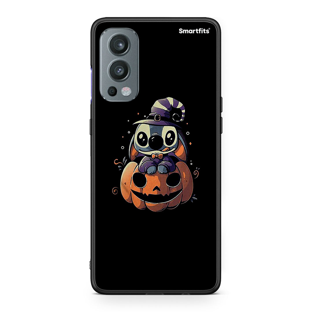 OnePlus Nord 2 5G Halloween Stitch θήκη από τη Smartfits με σχέδιο στο πίσω μέρος και μαύρο περίβλημα | Smartphone case with colorful back and black bezels by Smartfits