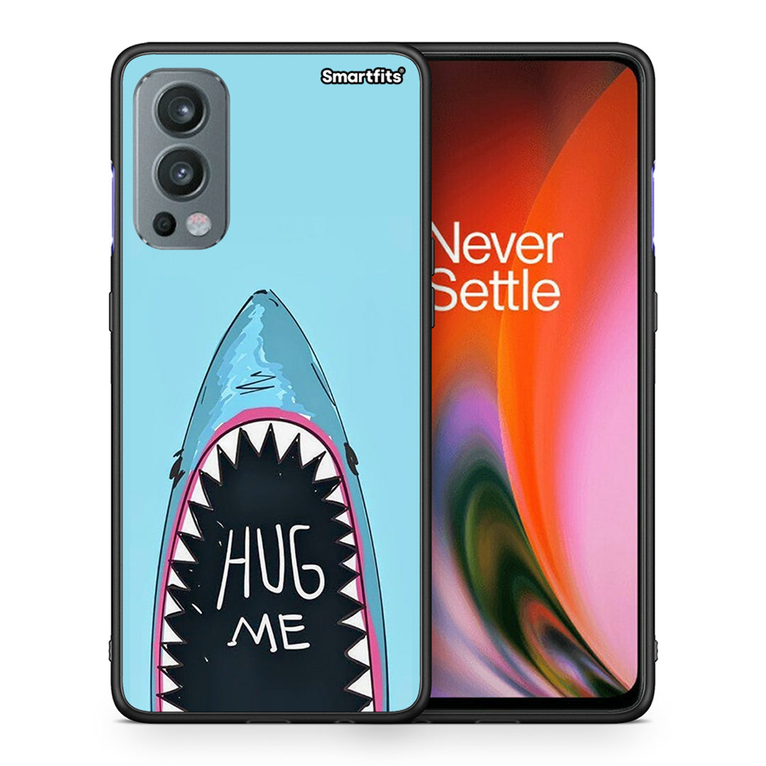 Θήκη OnePlus Nord 2 5G Hug Me από τη Smartfits με σχέδιο στο πίσω μέρος και μαύρο περίβλημα | OnePlus Nord 2 5G Hug Me case with colorful back and black bezels