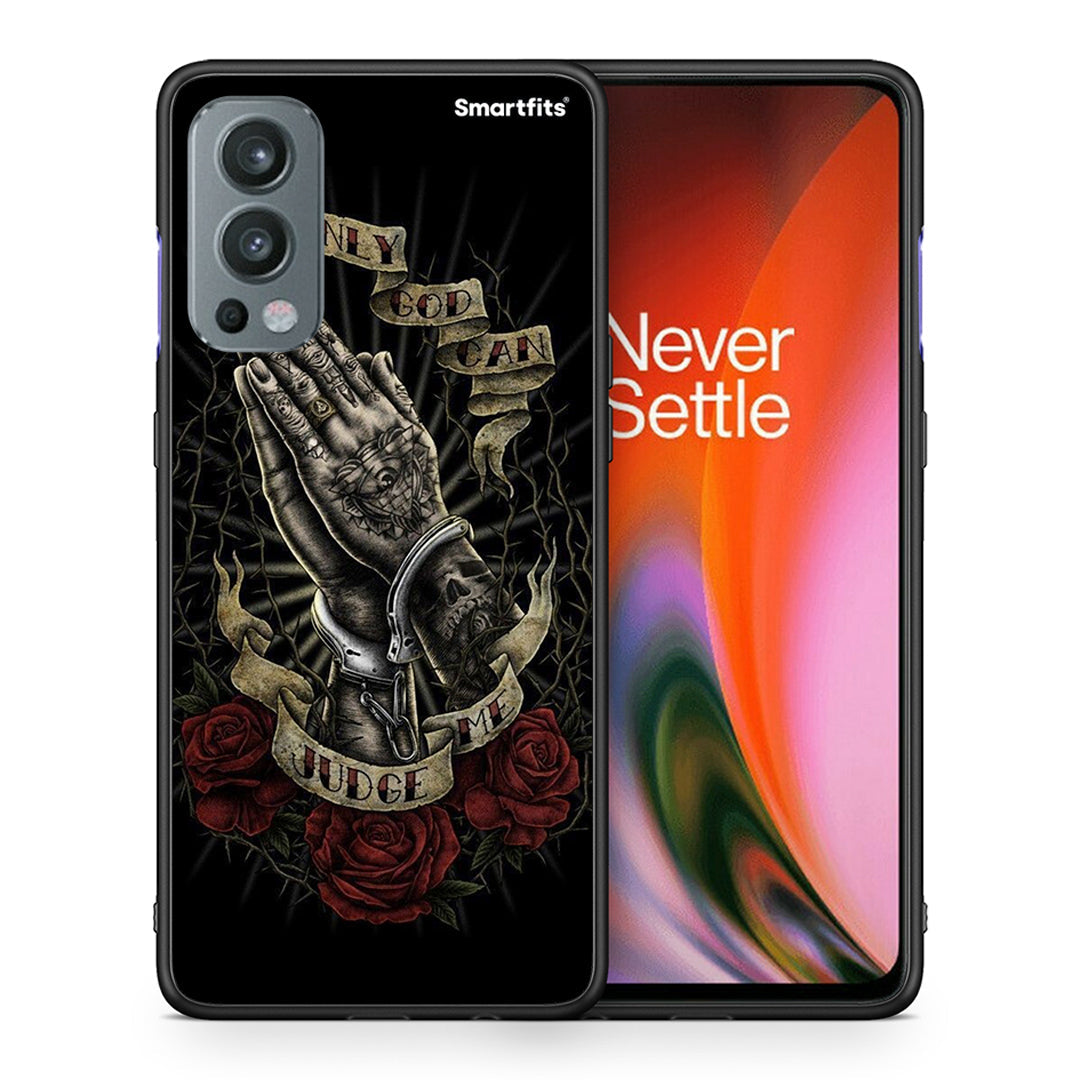 Θήκη OnePlus Nord 2 5G Judge By God από τη Smartfits με σχέδιο στο πίσω μέρος και μαύρο περίβλημα | OnePlus Nord 2 5G Judge By God case with colorful back and black bezels