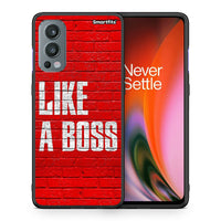 Thumbnail for Θήκη OnePlus Nord 2 5G Like A Boss από τη Smartfits με σχέδιο στο πίσω μέρος και μαύρο περίβλημα | OnePlus Nord 2 5G Like A Boss case with colorful back and black bezels