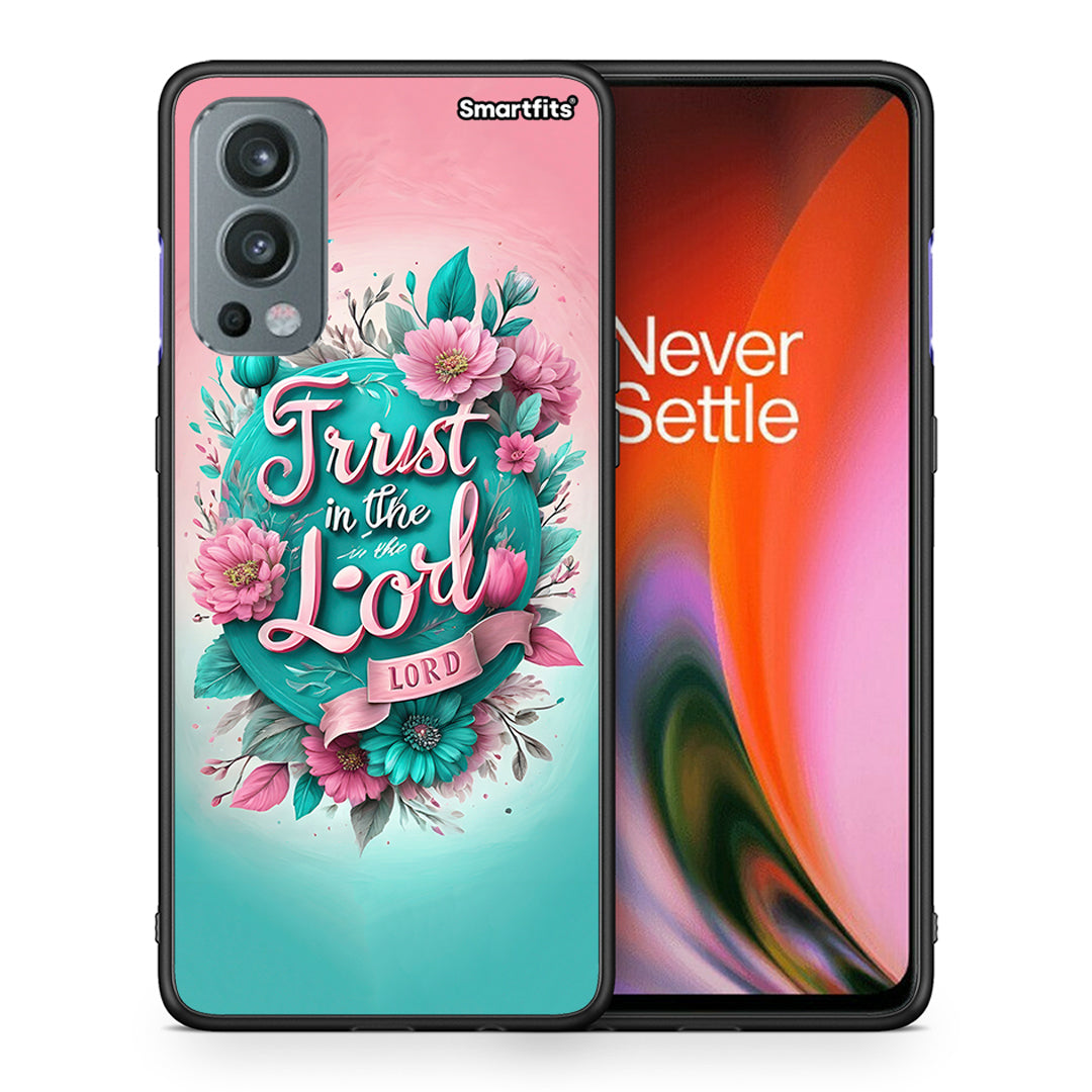 Θήκη OnePlus Nord 2 5G Lord Trust από τη Smartfits με σχέδιο στο πίσω μέρος και μαύρο περίβλημα | OnePlus Nord 2 5G Lord Trust case with colorful back and black bezels