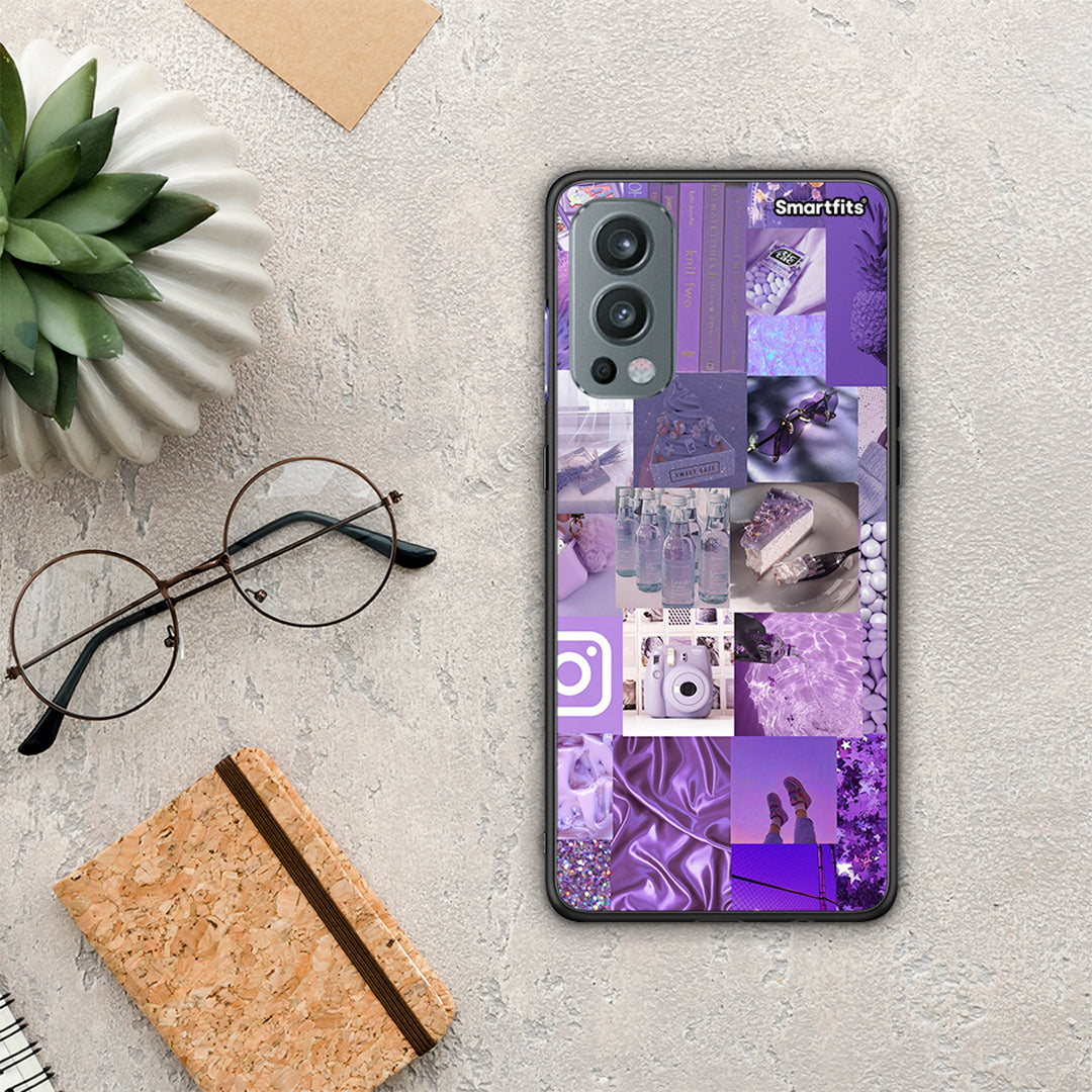 Purple Aesthetic Collage - OnePlus Nord 2 5G θήκη