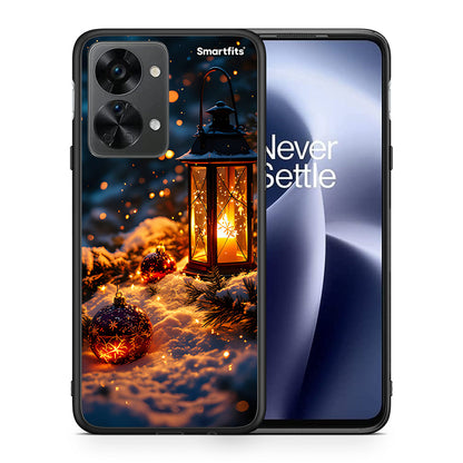 Θήκη OnePlus Nord 2T Christmas Ornaments από τη Smartfits με σχέδιο στο πίσω μέρος και μαύρο περίβλημα | OnePlus Nord 2T Christmas Ornaments case with colorful back and black bezels