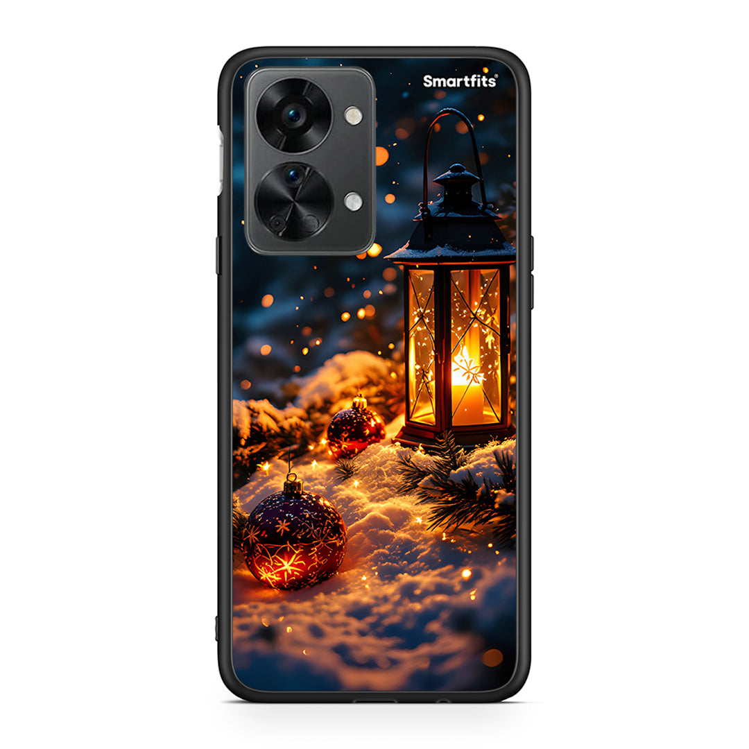 OnePlus Nord 2T Christmas Ornaments θήκη από τη Smartfits με σχέδιο στο πίσω μέρος και μαύρο περίβλημα | Smartphone case with colorful back and black bezels by Smartfits