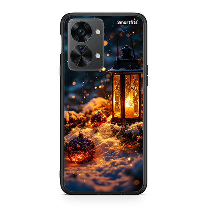 OnePlus Nord 2T Christmas Ornaments θήκη από τη Smartfits με σχέδιο στο πίσω μέρος και μαύρο περίβλημα | Smartphone case with colorful back and black bezels by Smartfits