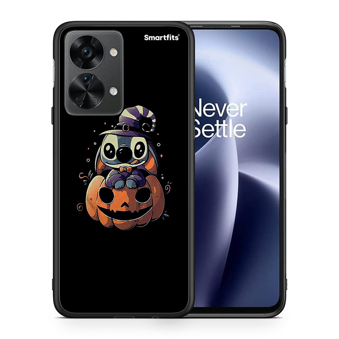 Θήκη OnePlus Nord 2T Halloween Stitch από τη Smartfits με σχέδιο στο πίσω μέρος και μαύρο περίβλημα | OnePlus Nord 2T Halloween Stitch case with colorful back and black bezels