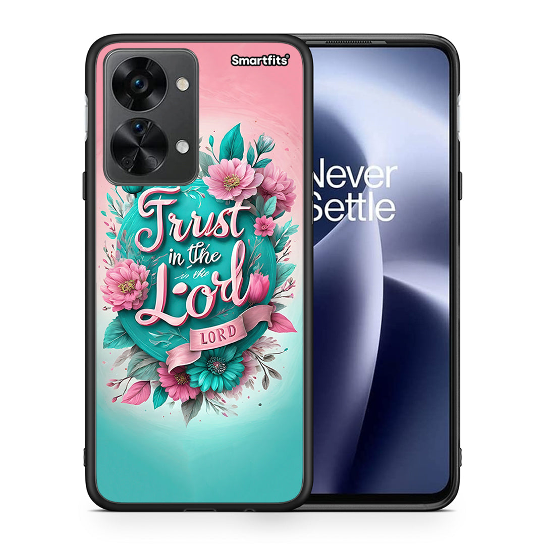 Θήκη OnePlus Nord 2T Lord Trust από τη Smartfits με σχέδιο στο πίσω μέρος και μαύρο περίβλημα | OnePlus Nord 2T Lord Trust case with colorful back and black bezels